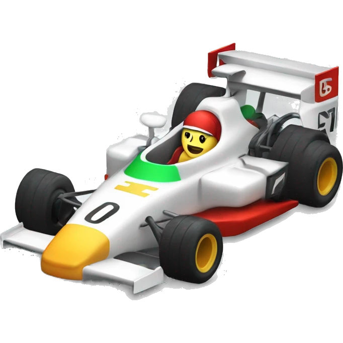 Formula racecar being tuned to be performant emoji