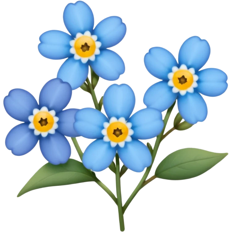 Forget me not  emoji