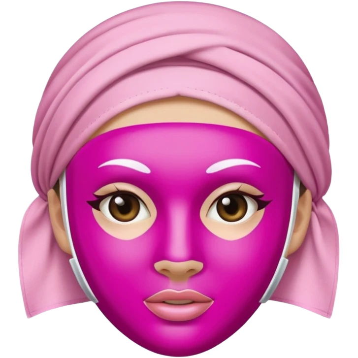 mascarilla rosa emoji
