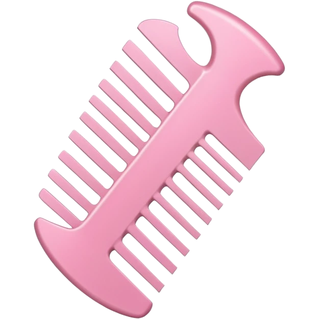 soft pink brushing comb emoji