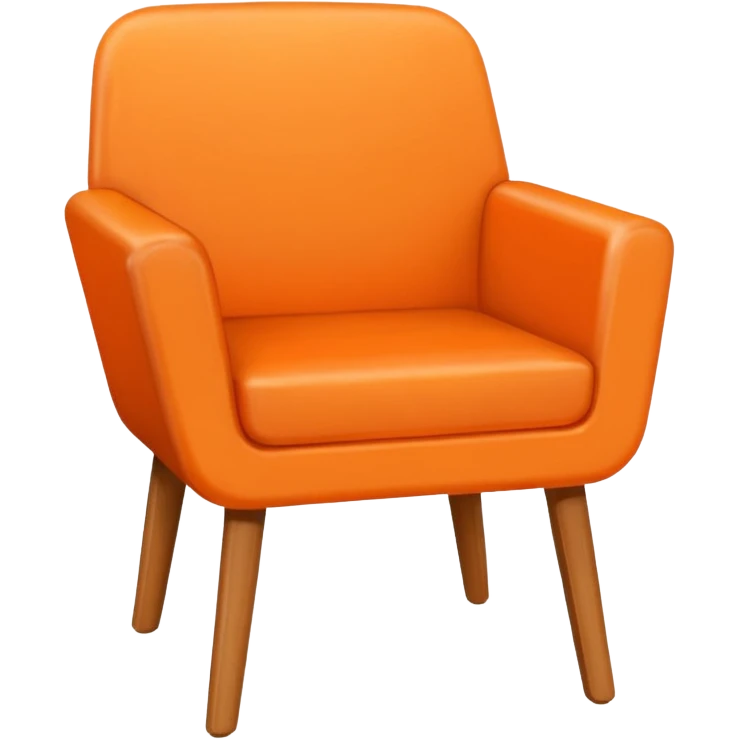 стульчик оранжевый emoji