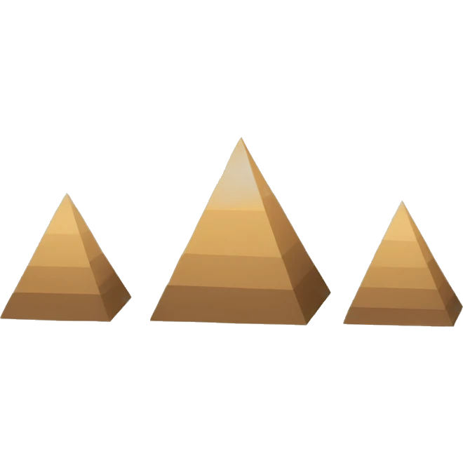minimalistic pyramids emoji
