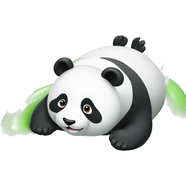 Panda Swimming  emoji