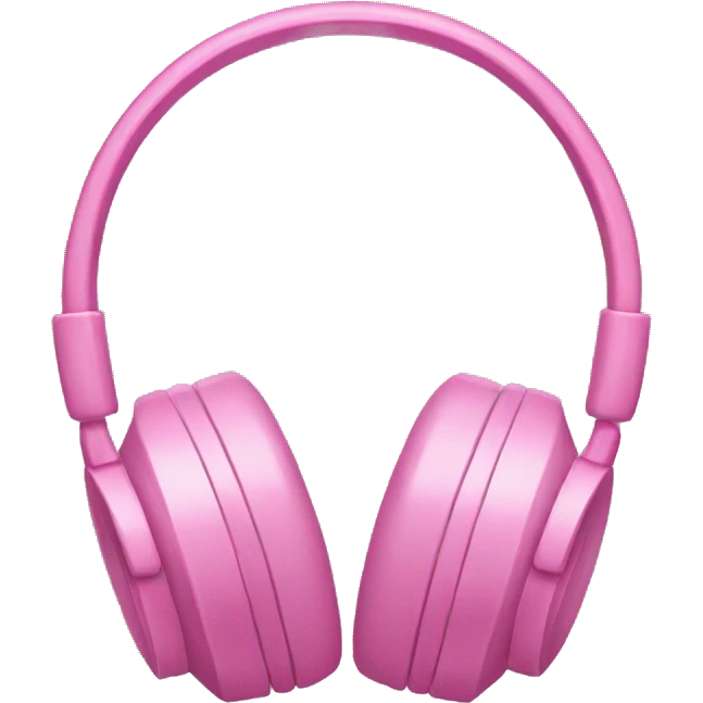 pink headphones emoji
