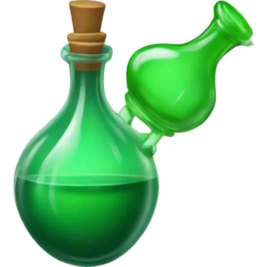 Green potion bottle emoji