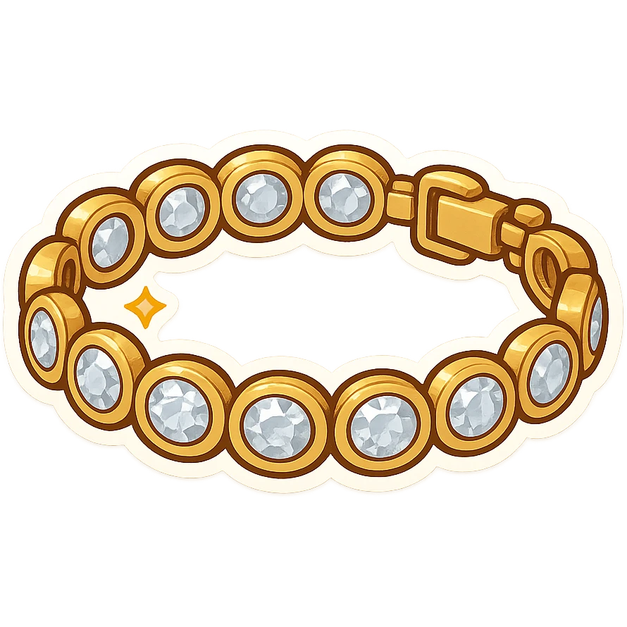 Luxury women’s tennis bracelet  emoji