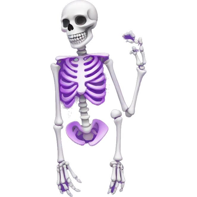 Purple Chrome skeleton  emoji