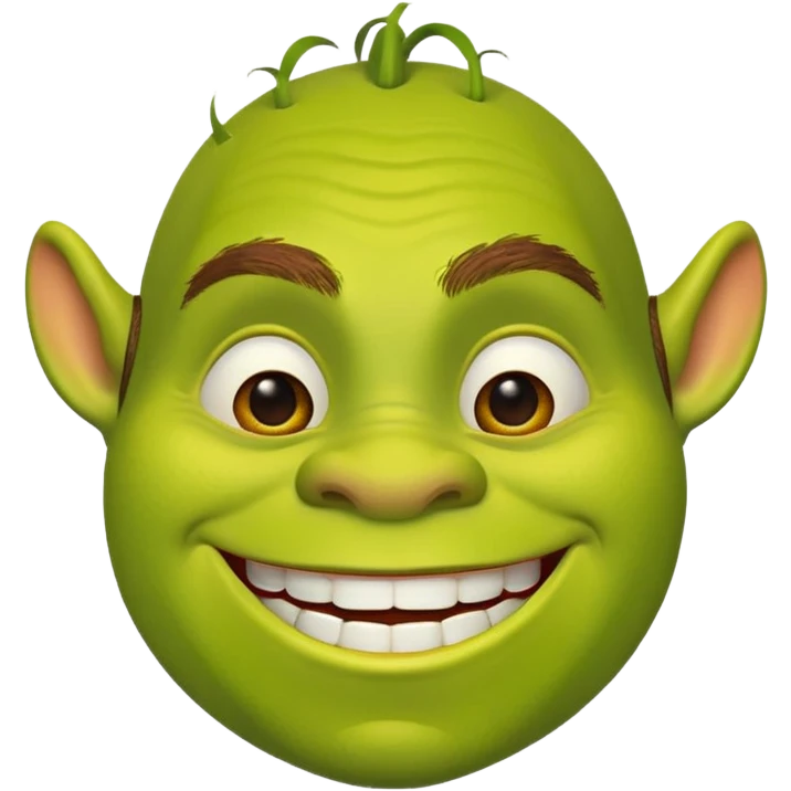 zesty looking Shrek emoji