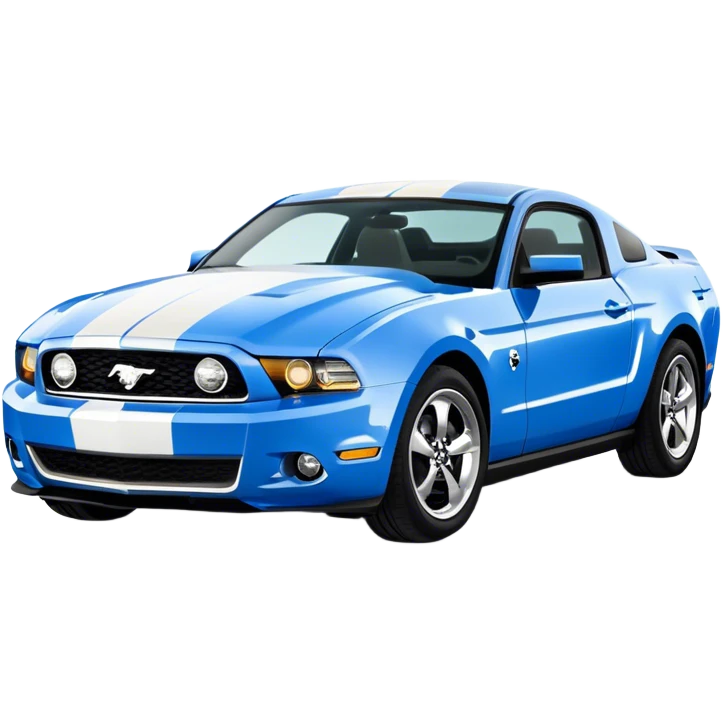 blue 2010  Ford Mustang  emoji