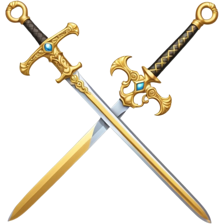 Short Golden ceremonial sword — engraved handle, decorative emoji