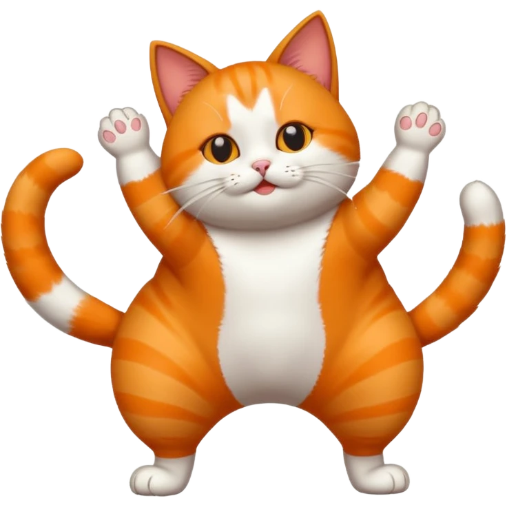 Twerking cat with big butt emoji