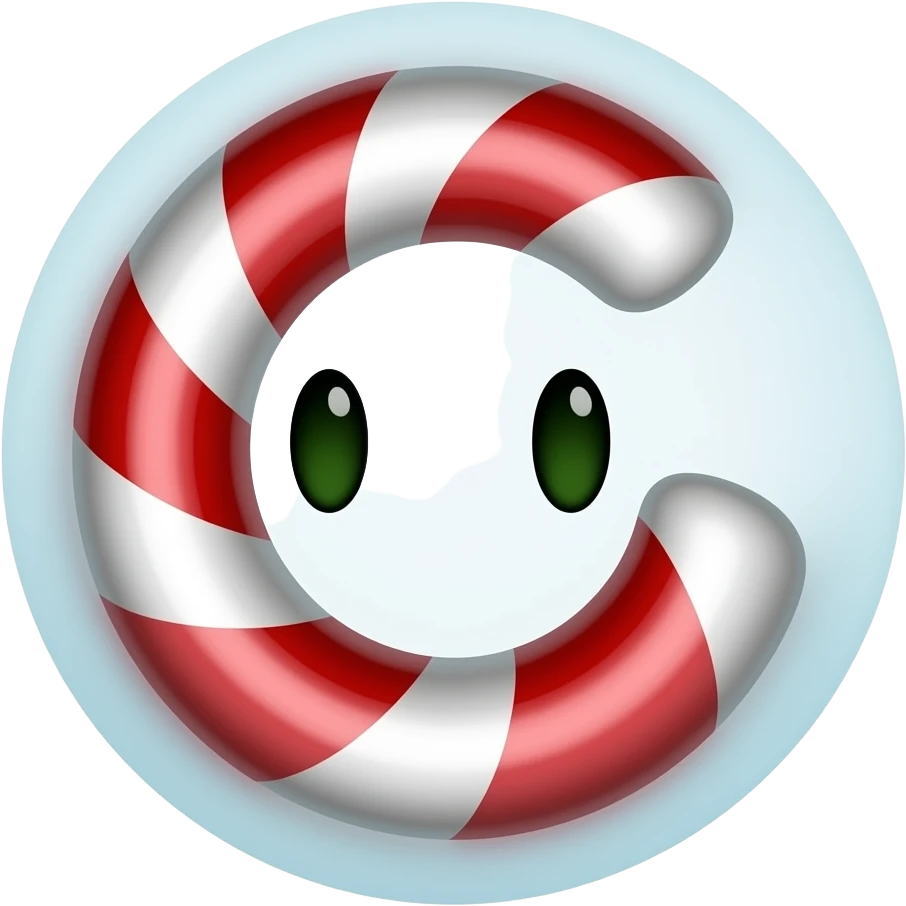candy cane monster emoji