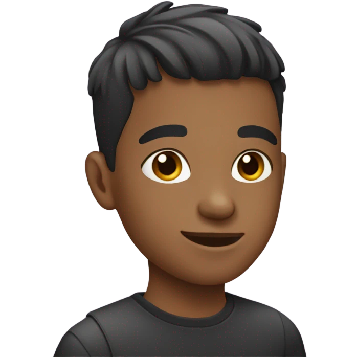 Boy with taper haircut emoji