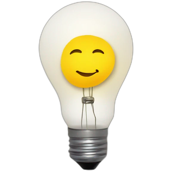 note paper behind a light bulb emoji