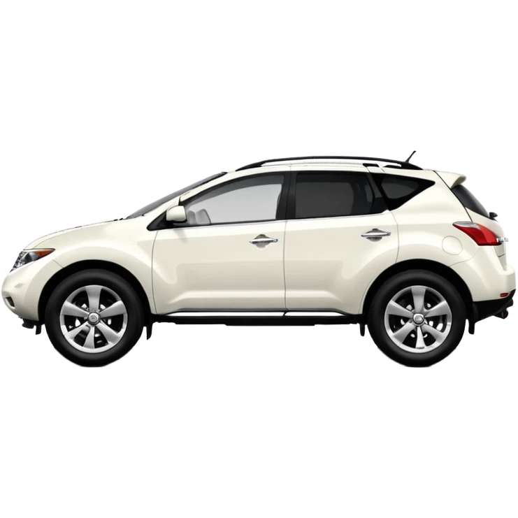 2013 white nissan murano with black interior side view emoji