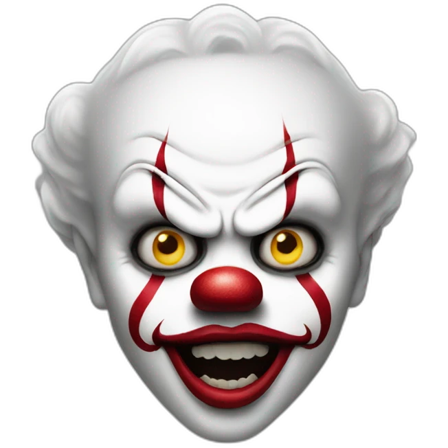 pennywise the clown face emoji