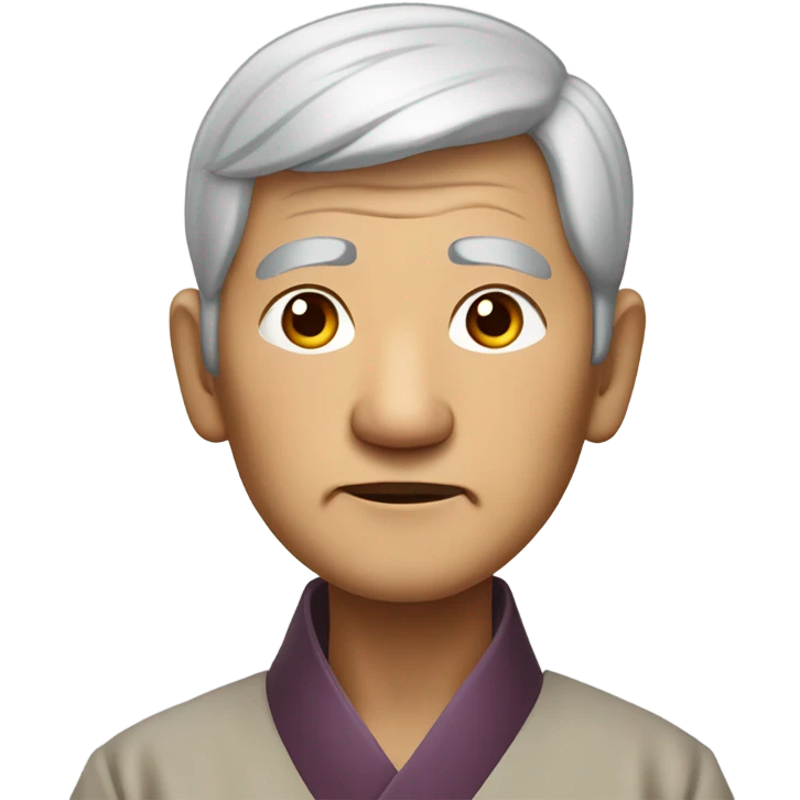 Old Chinese man Photo realistic  emoji