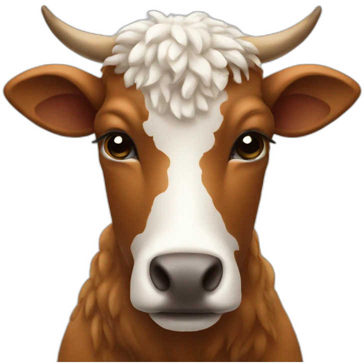 Vache sur mouton emoji