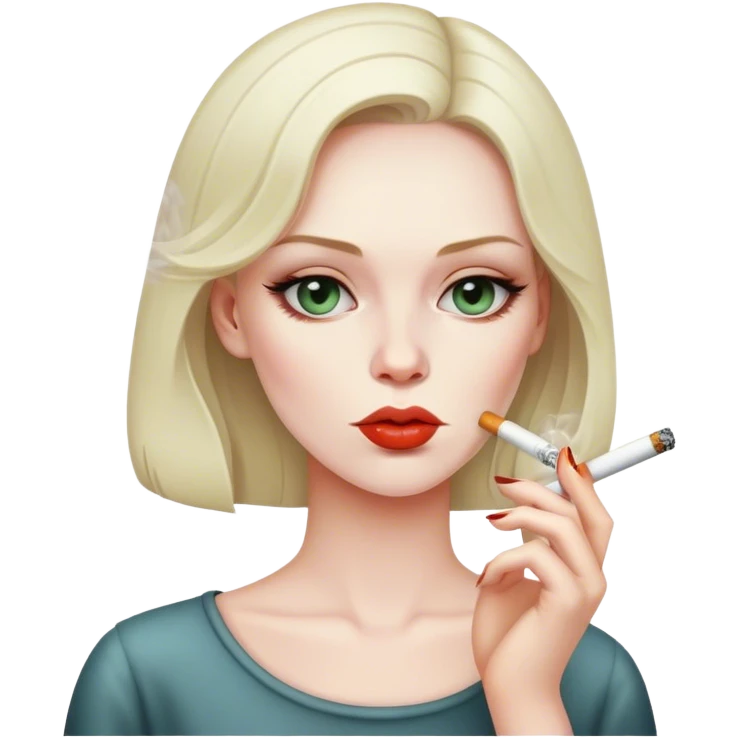 woman smoking emoji
