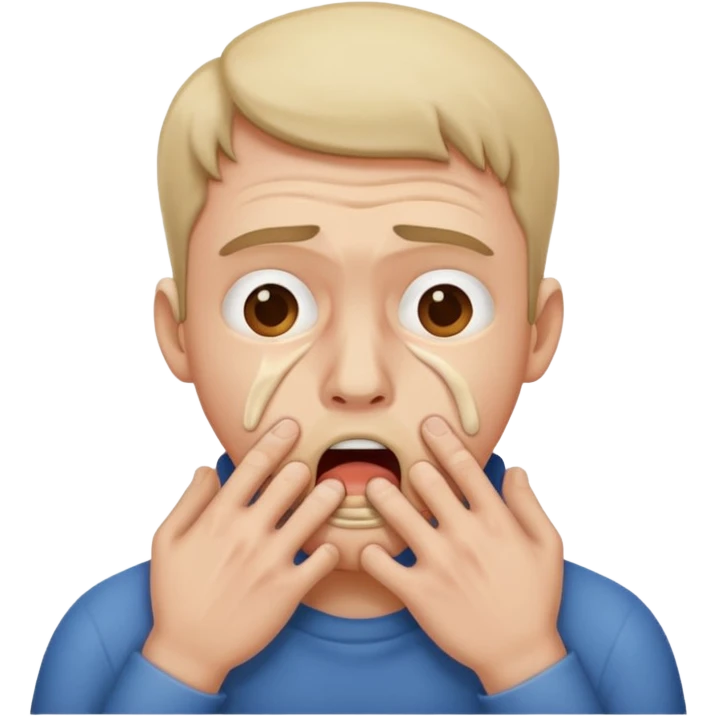 Man choking himsekf emoji