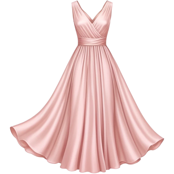 Silk pale pink vintage dress emoji