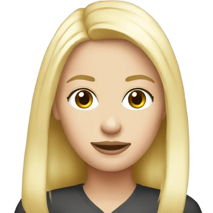 Blonde chic Alabama fan emoji