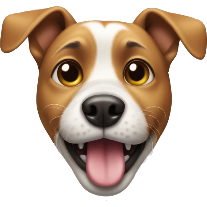 dog being silly emoji