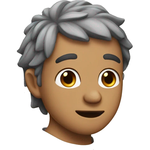 A cute version of Zeno of Citium on a plain background emoji