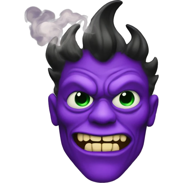smoking purple demon emoji emoji