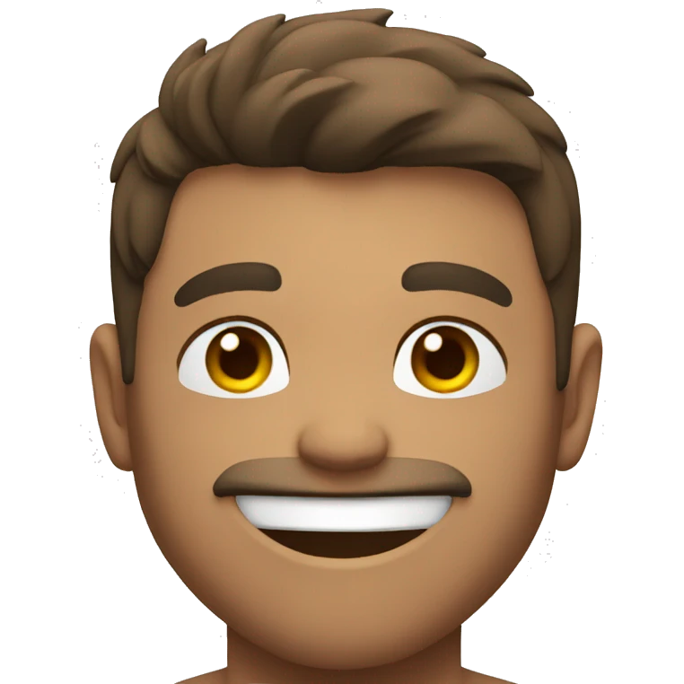 muscular guy smiling emoji