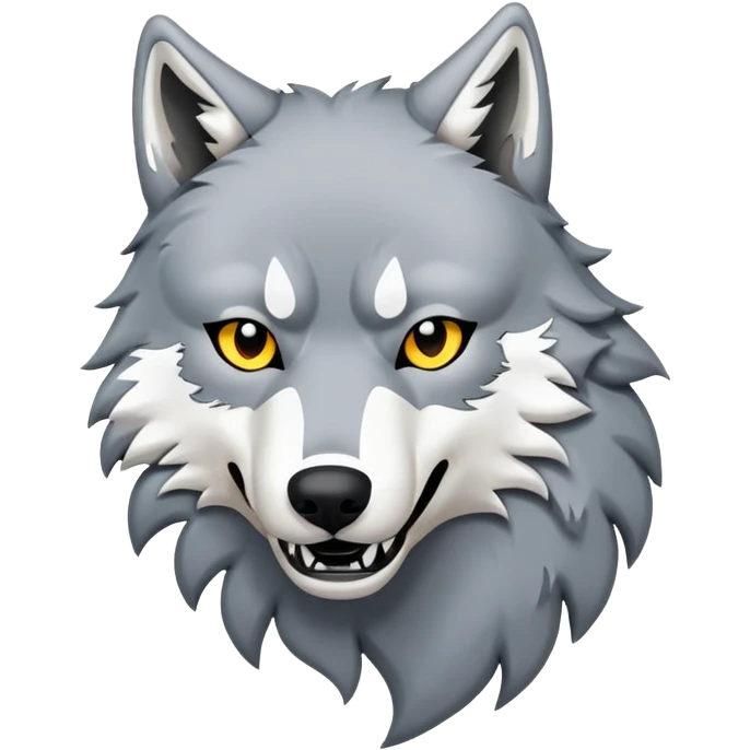 wolf ripping t shirt emoji