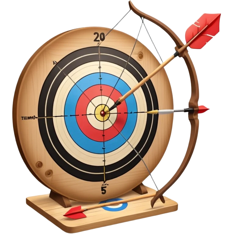 Archery board with arrows emoji