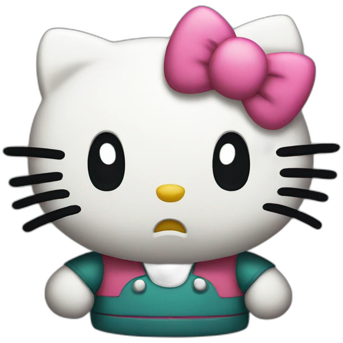 Hello kitty angry emoji