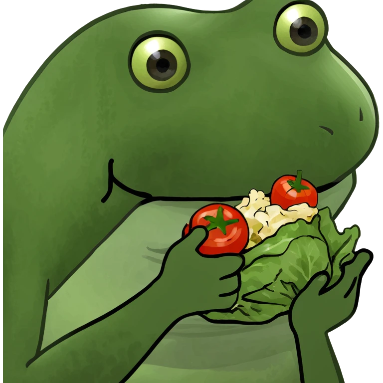 Fun animal eating vegetable  emoji