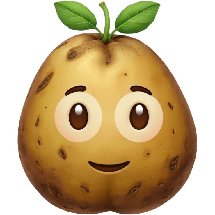 realistic potato, without face emoji