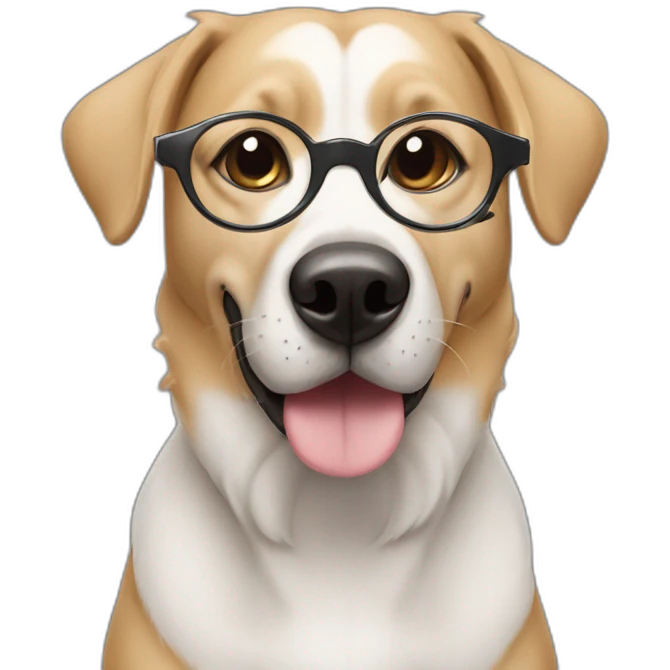chien qui mange une glasse emoji