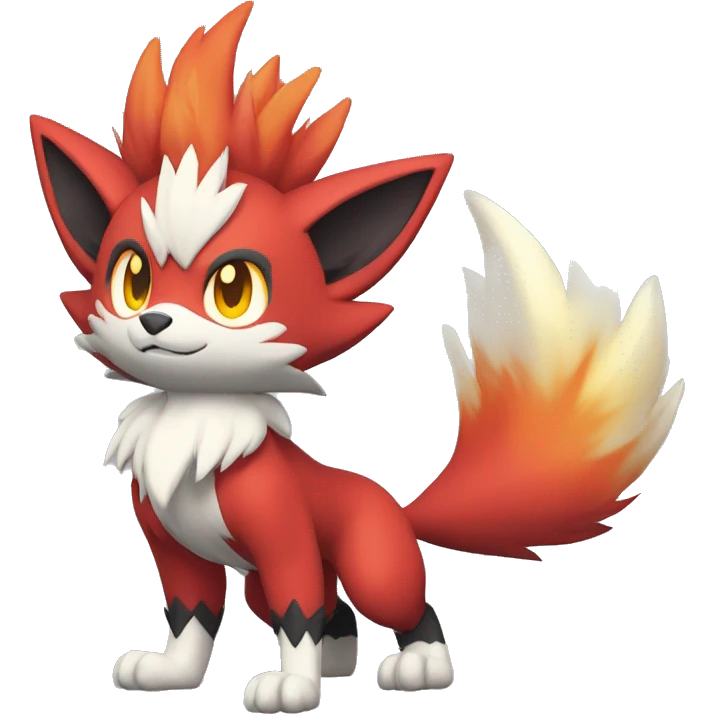  Braixen-Incineroar-Zoroark-Fakemon Full body emoji