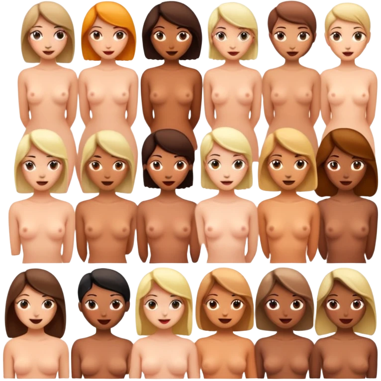Naked women emoji
