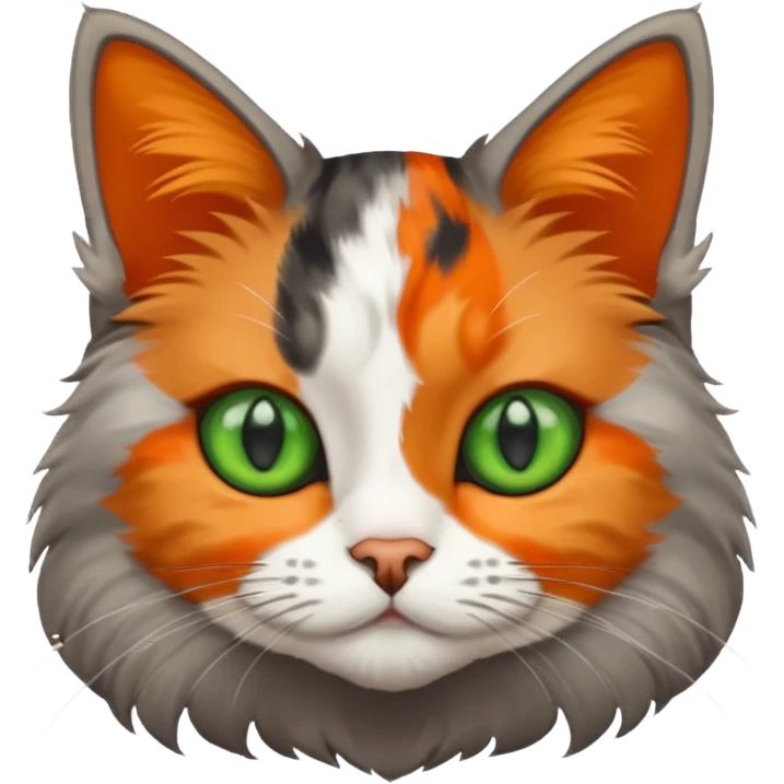 Grey cat and a Calico cat emoji