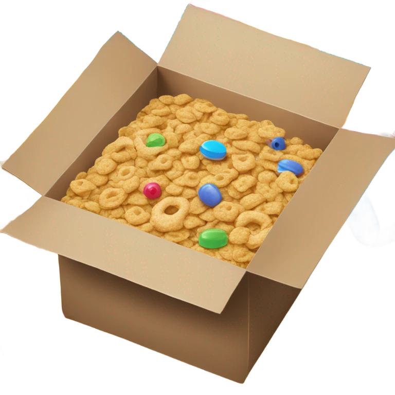 Box of cereal being stabbed with a wine bottle at a pool party emoji