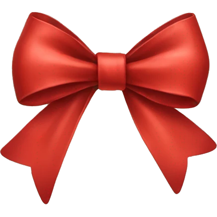 Red bow emoji