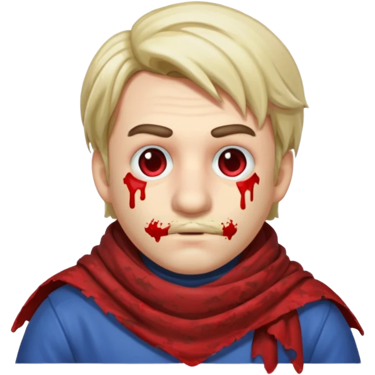 mario blood scarf on his face emoji