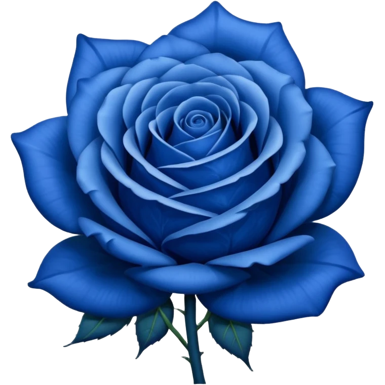 Rosa azul emoji