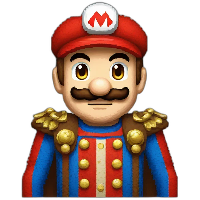 Super Mario with Bavarian clothes pixel art emoji