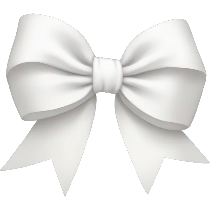 white bow  emoji