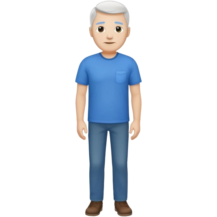 Dad full body. White. emoji