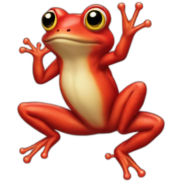 Red frog emoji