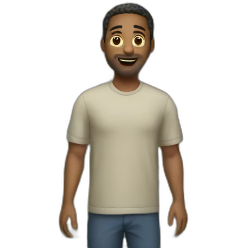a man coming into the house emoji