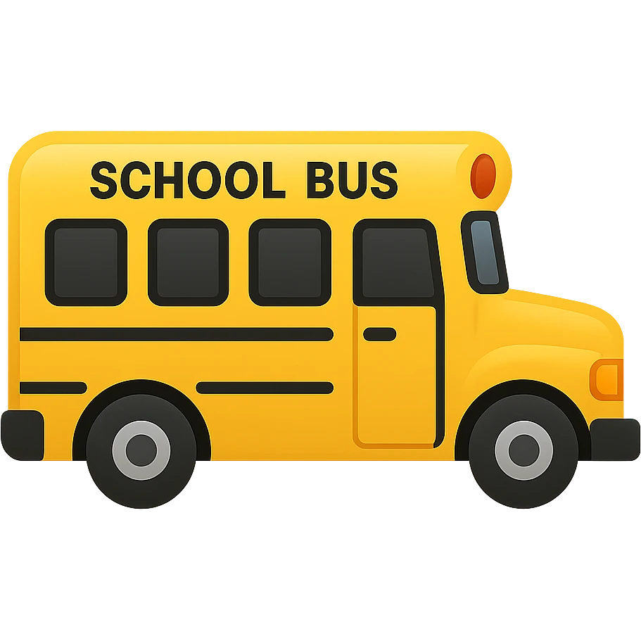 yellow school bus emoji emoji