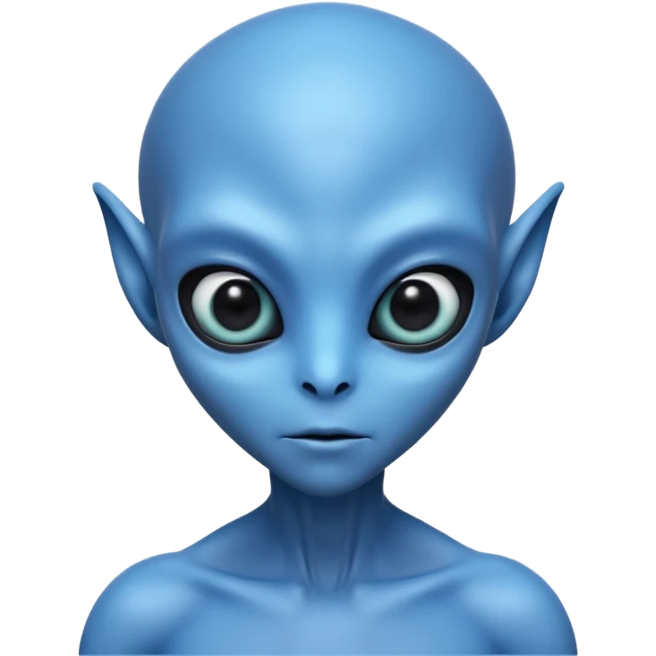 blue alien emoji